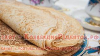 How to bake pancakes in mineral water without eggs and milk - to pamper yourself on fasting days Recipe for pancakes in mineral water without milk